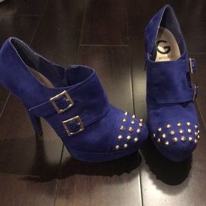 Blue Guess heels.
